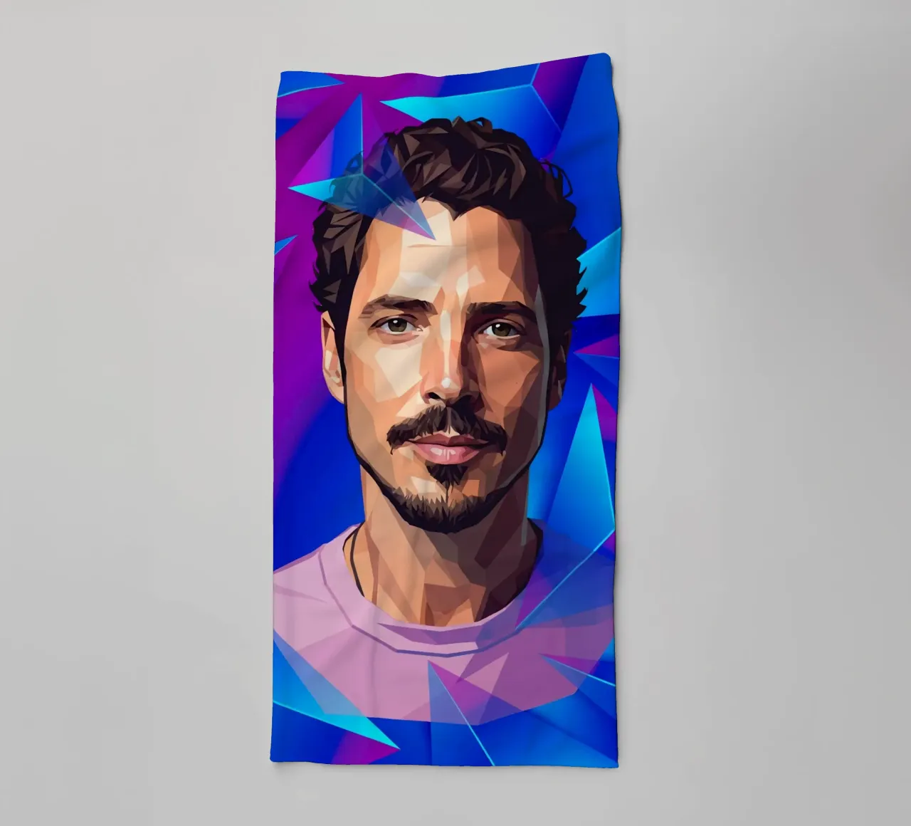 Chris Cornell Low poly asciugamano da bagno da Low Profile