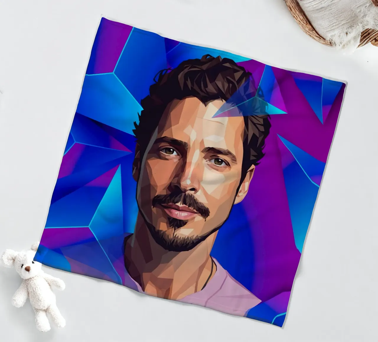 Chris Cornell Low poly coperta in pile da Low Profile
