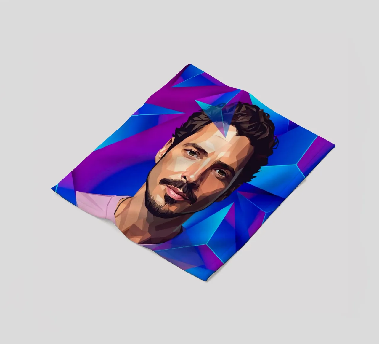 Chris Cornell Low poly coperta in pile da Low Profile