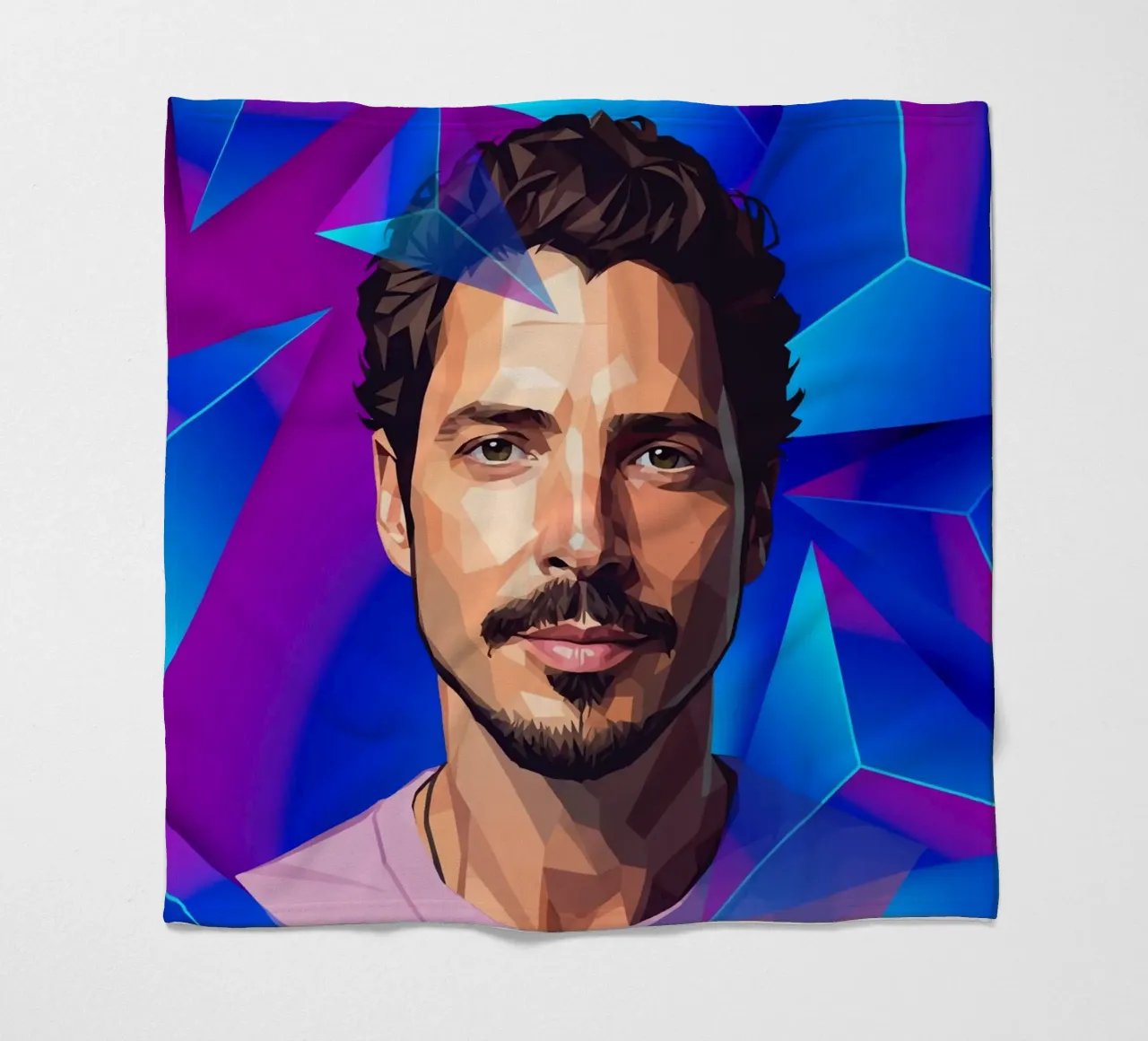 Chris Cornell Low poly coperta in pile da Low Profile