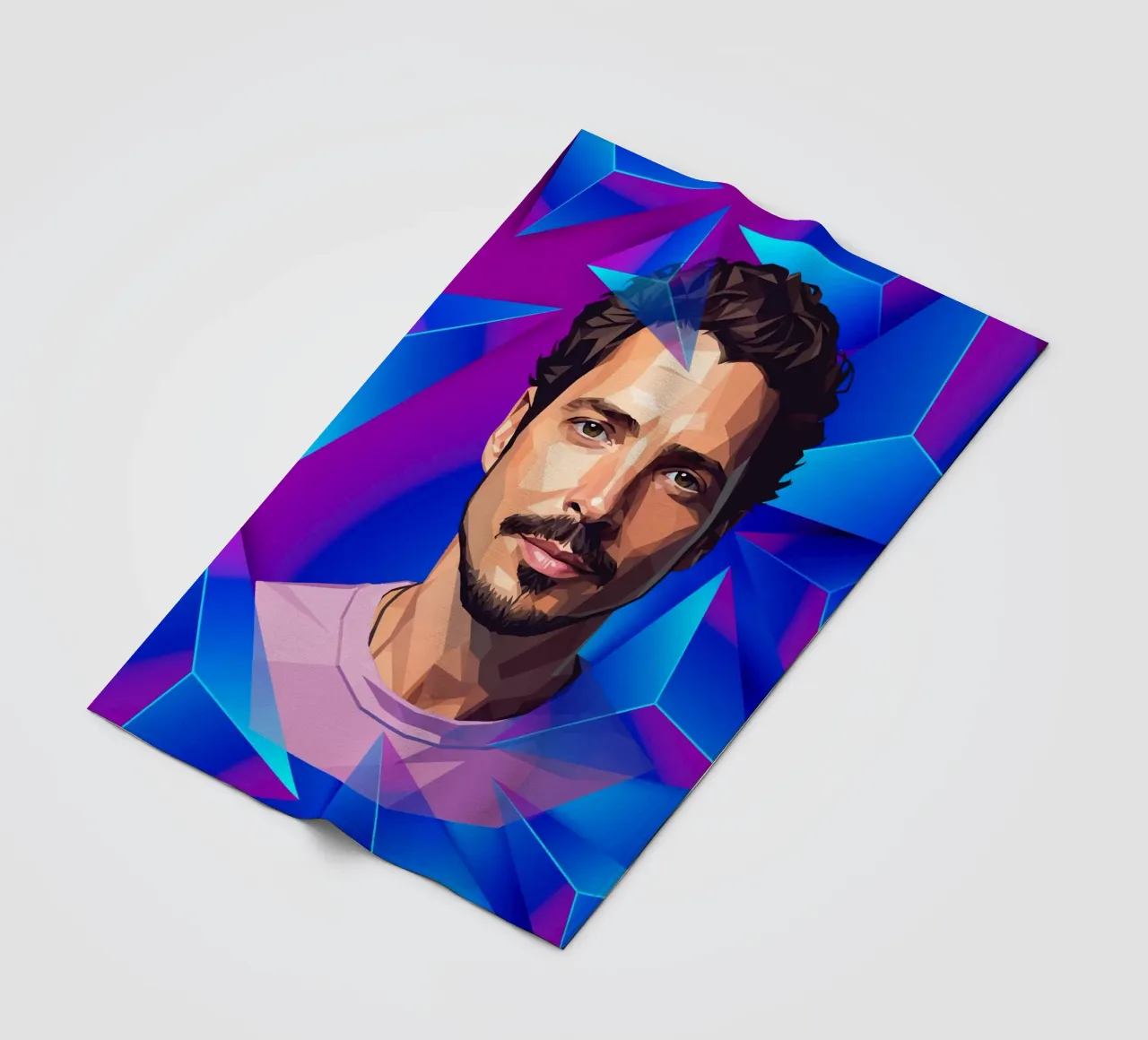 Chris Cornell Low poly coperta in pile da Low Profile