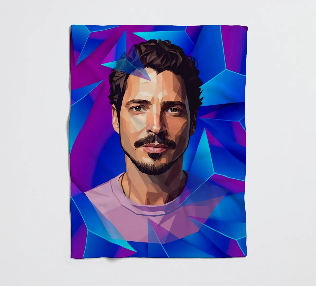 Chris Cornell Low poly coperta in pile da Low Profile