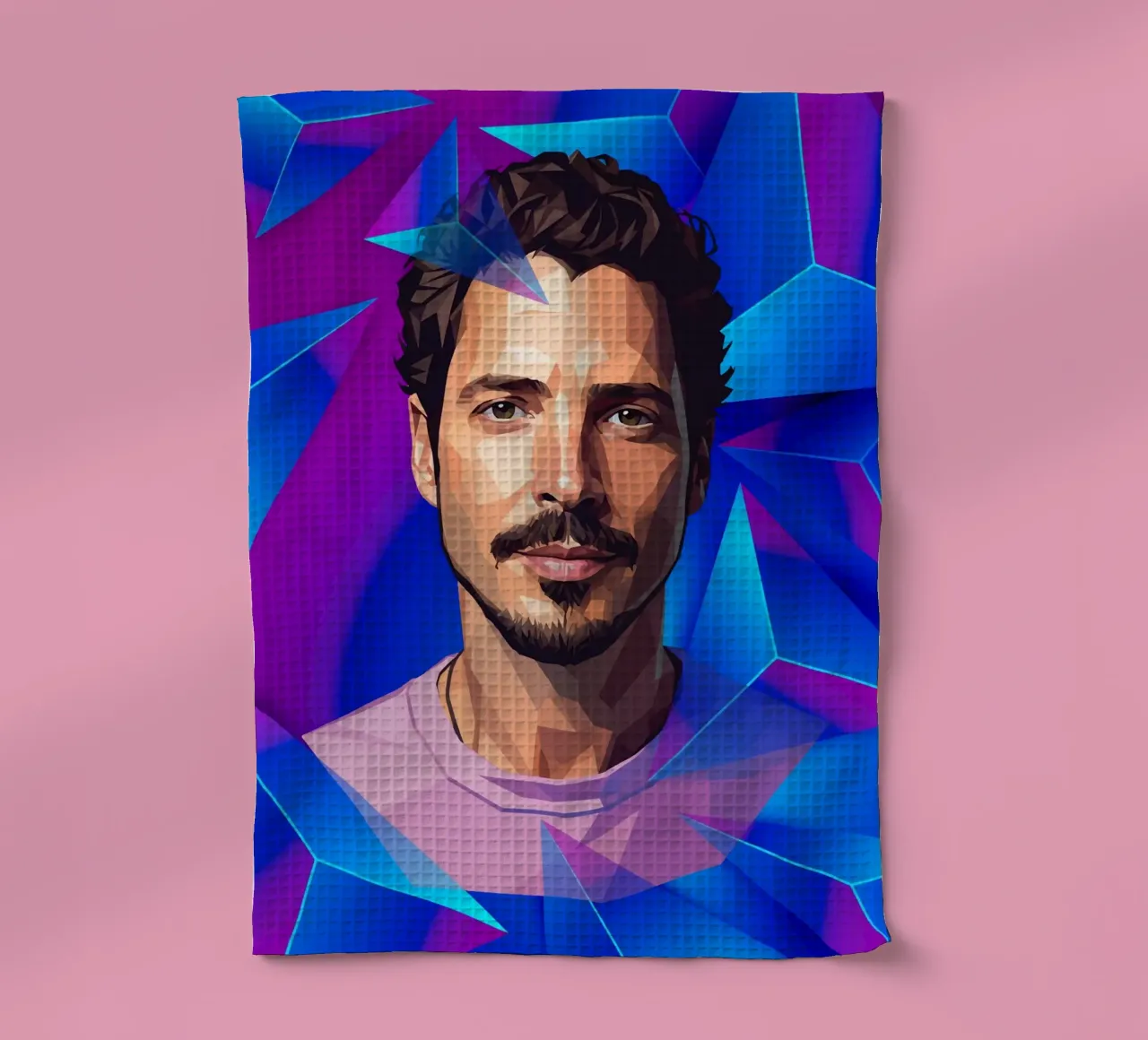 Chris Cornell Low poly canovaccio da cucina da Low Profile