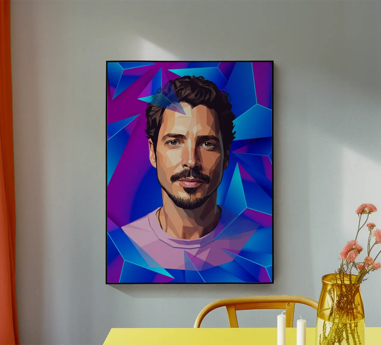 Chris Cornell Low poly plexiglass da Low Profile