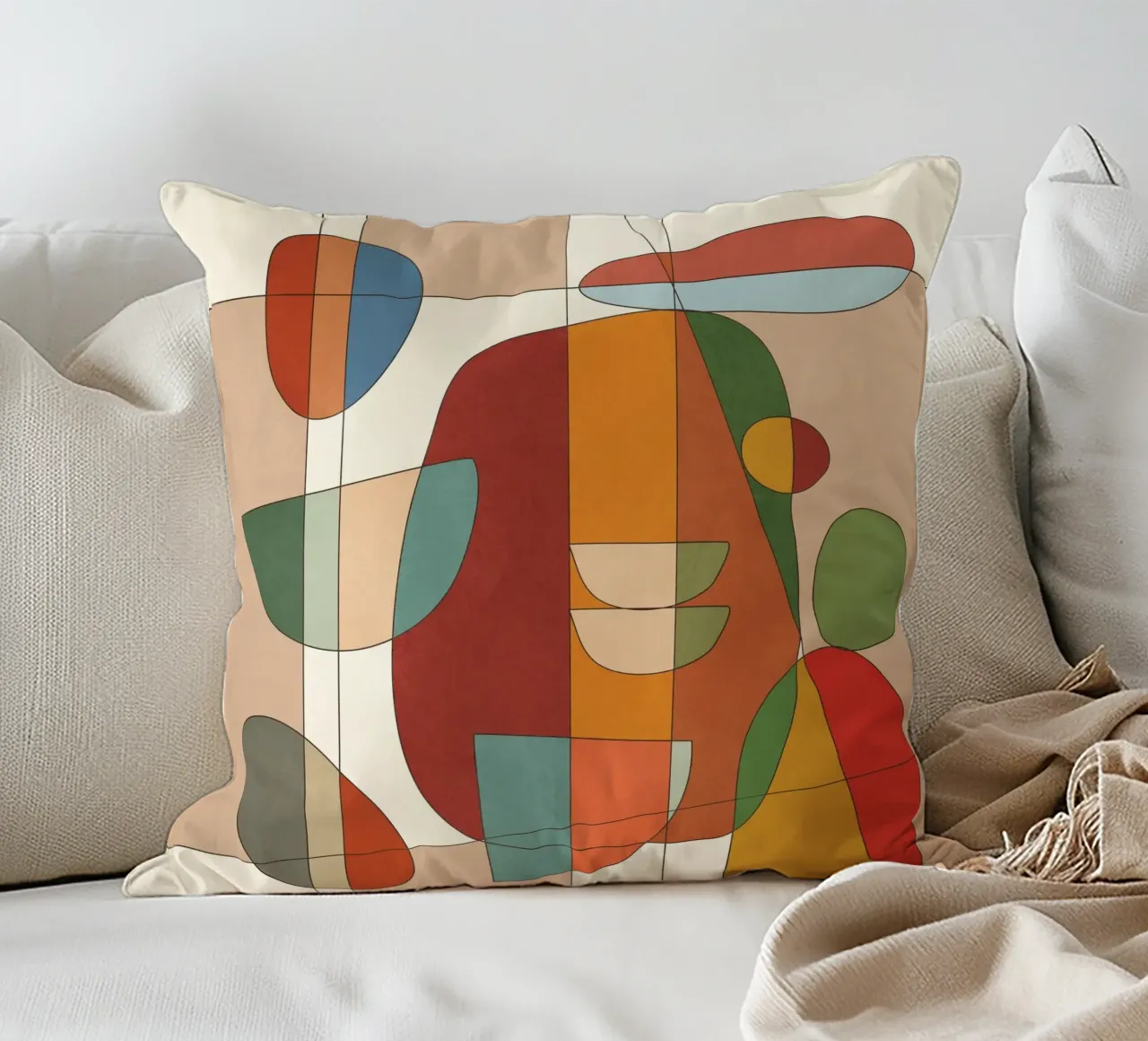 Modern Abstract Art 12 cuscino da cityart
