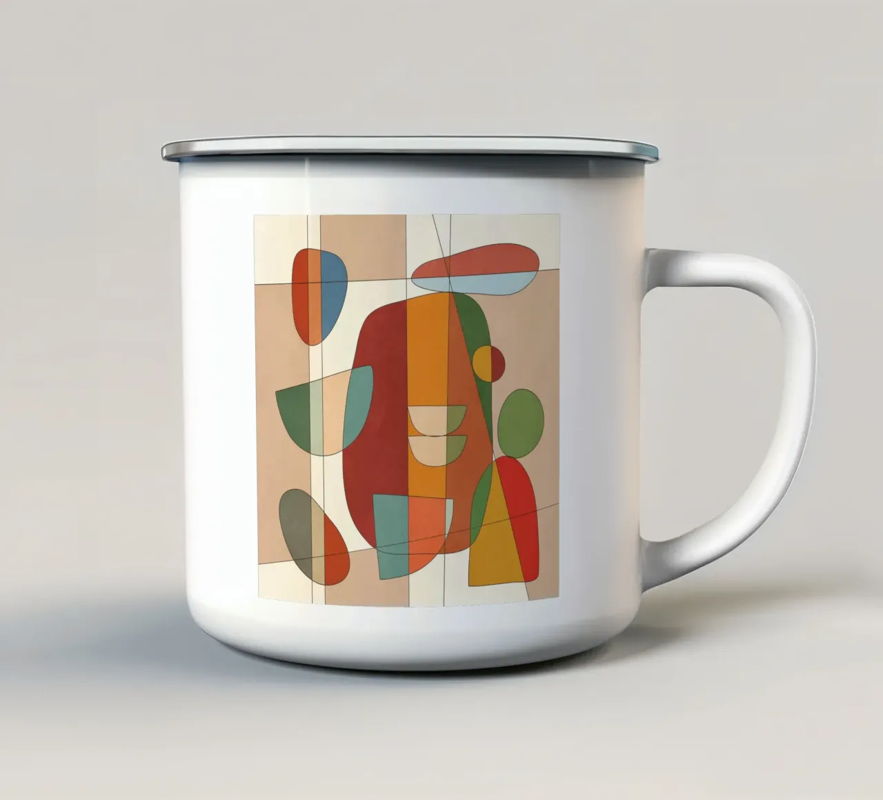 Modern Abstract Art 12 emaille mok van cityart