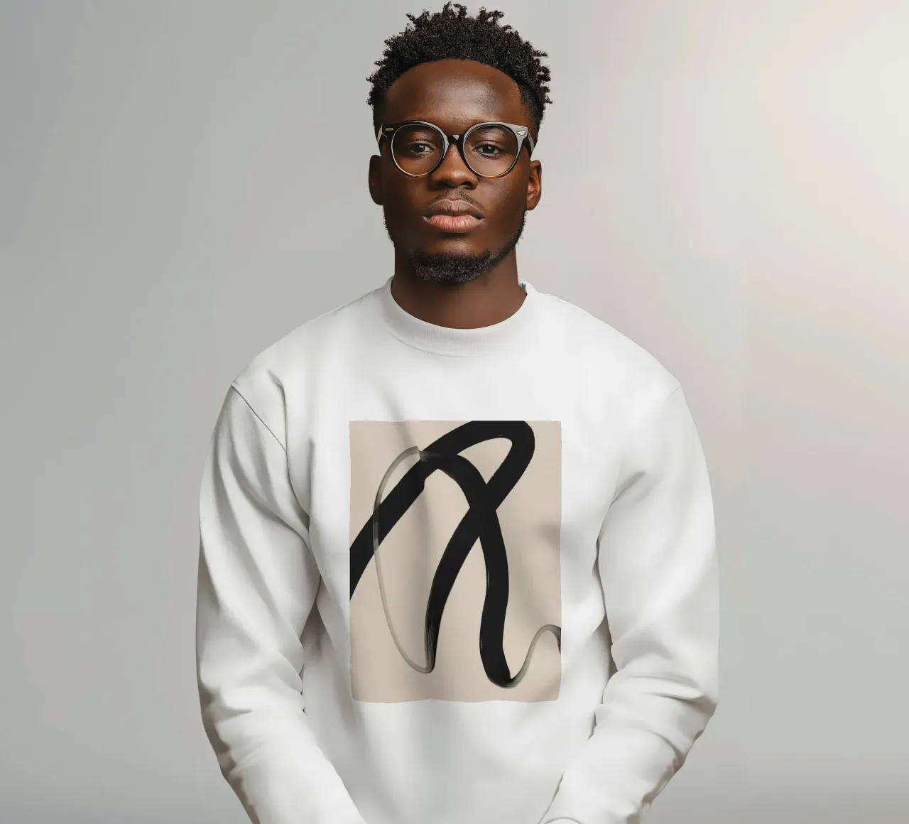Black Strokes No 25 felpa da treechild