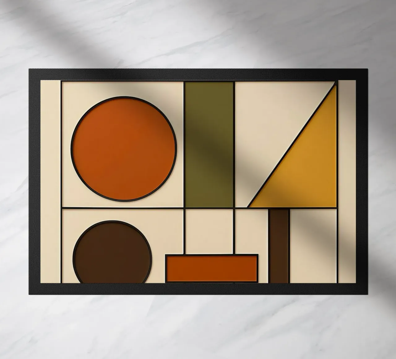 Bauhaus astratto di metà secolo zerbino da ARTOMATIC