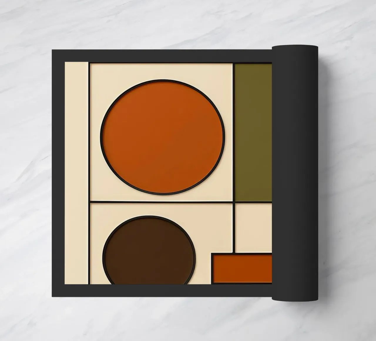 Bauhaus astratto di metà secolo zerbino da ARTOMATIC