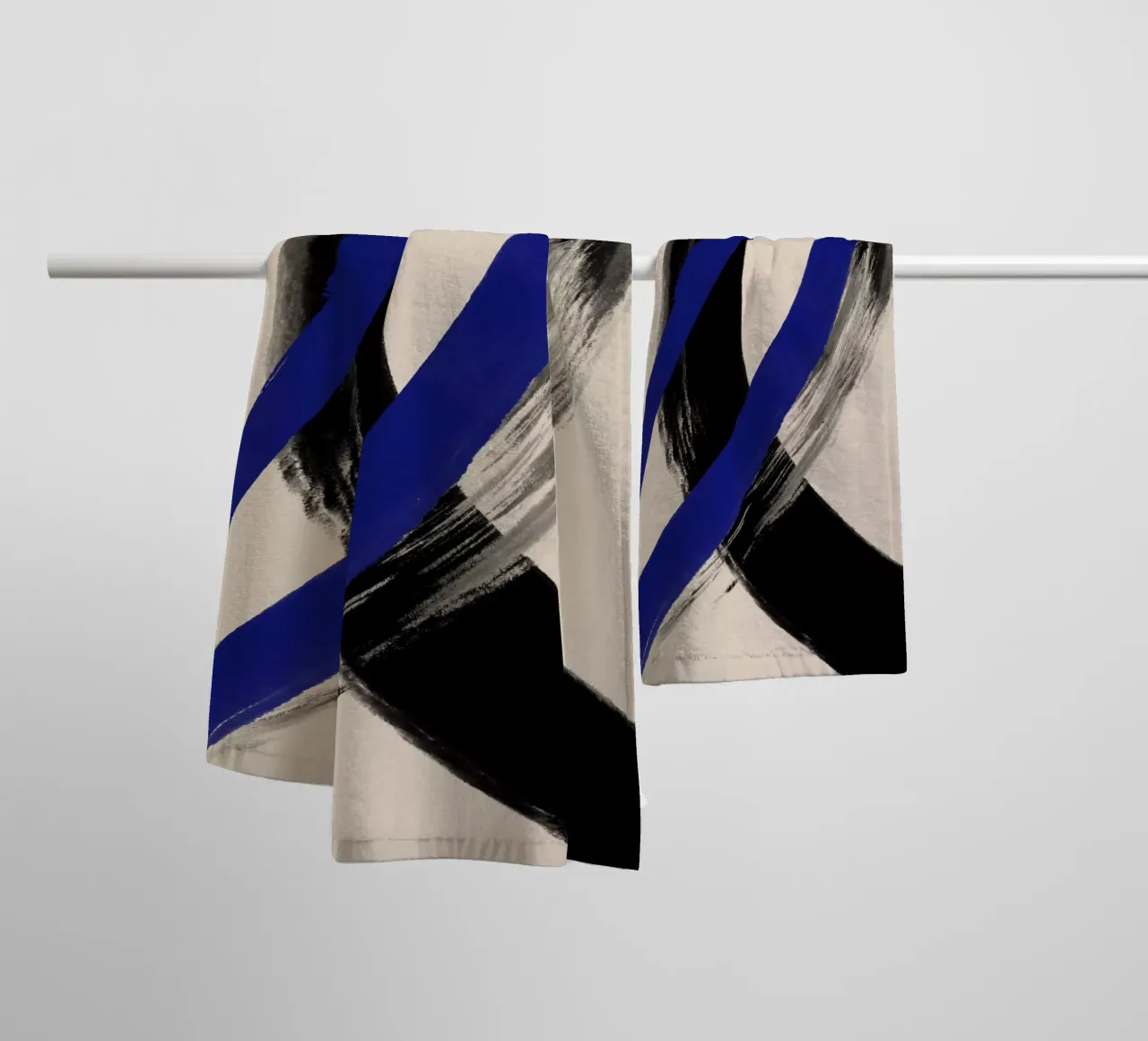 Black And Blue No 3 asciugamano da bagno da treechild
