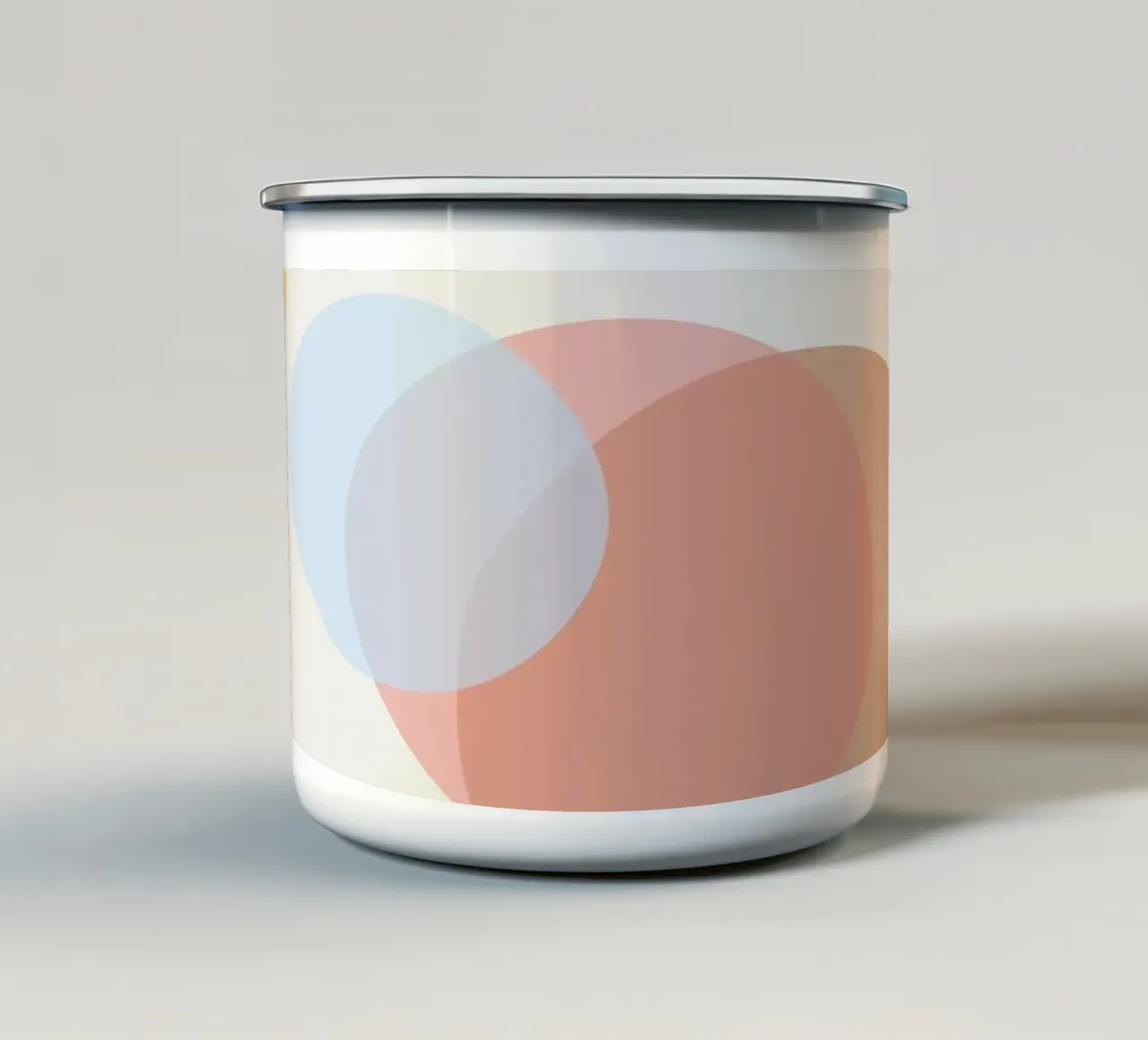 Riflettere III tazza in smalto da Rose Beck Art