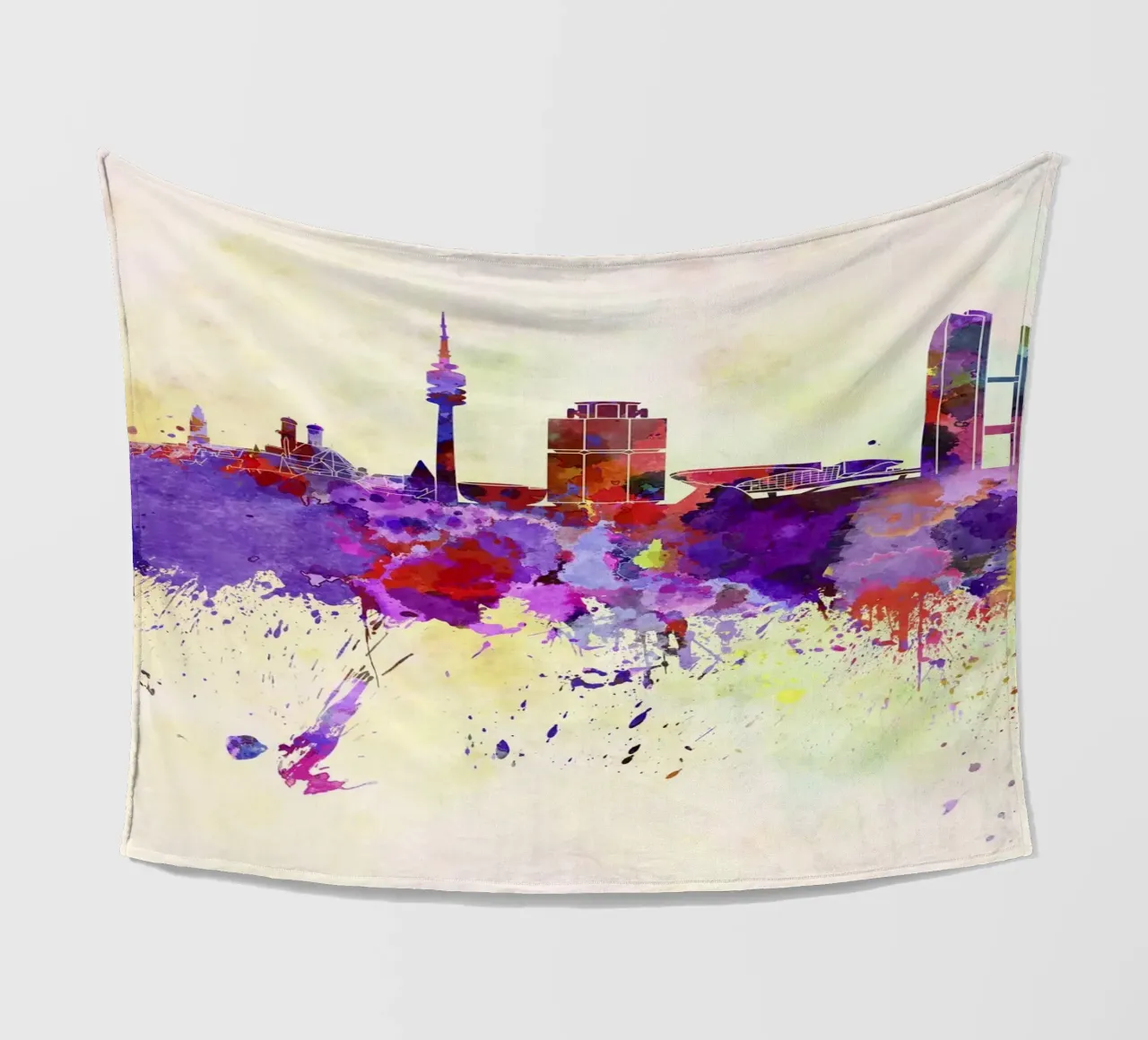 Lo skyline di Monaco coperta in pile da 🎁 NOBELART