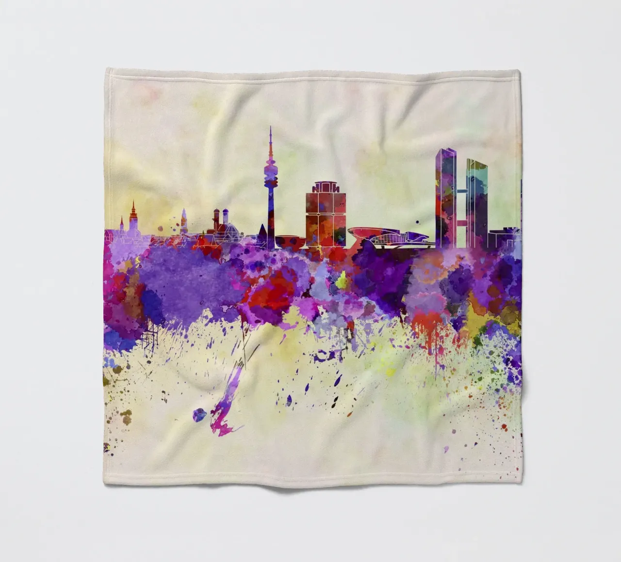Lo skyline di Monaco coperta in pile da 🎁 NOBELART