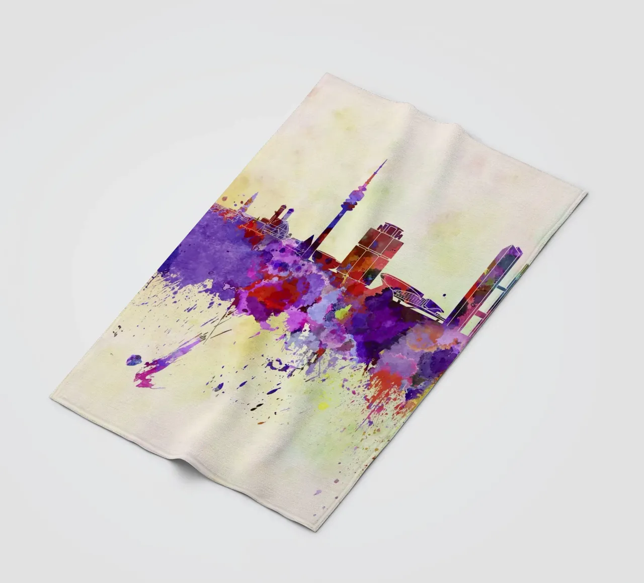 Lo skyline di Monaco coperta in pile da 🎁 NOBELART