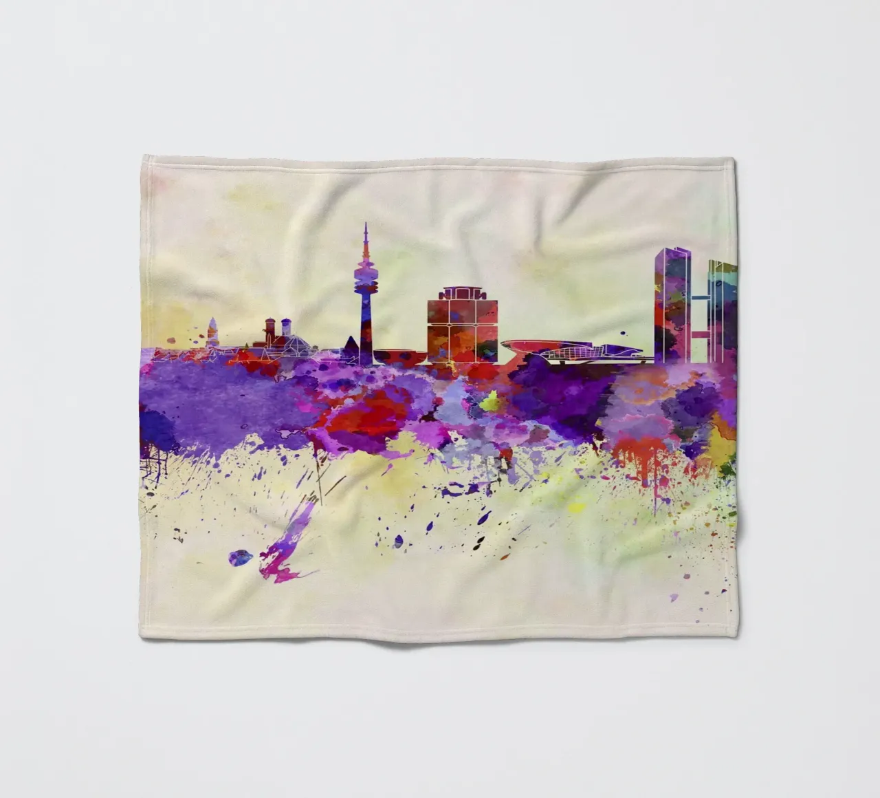 Lo skyline di Monaco coperta in pile da 🎁 NOBELART