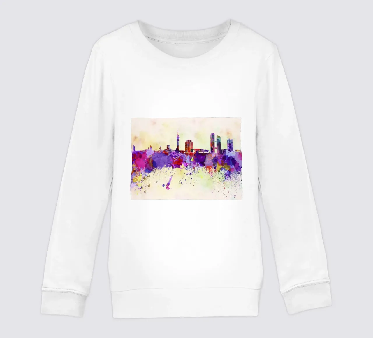 Lo skyline di Monaco felpa bambino da 🎁 NOBELART
