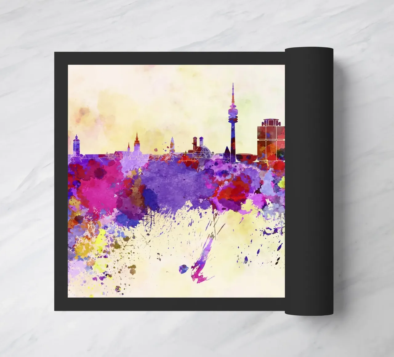 Munchen skyline deurmat van 🎁 NOBELART