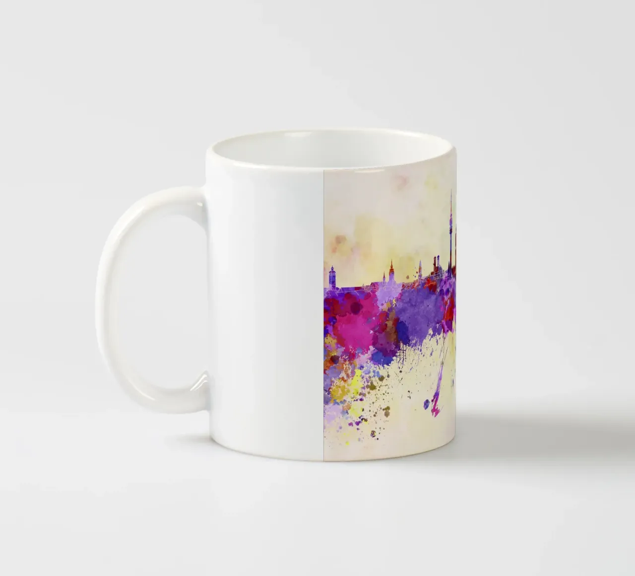 Lo skyline di Monaco tazza in ceramica da 🎁 NOBELART