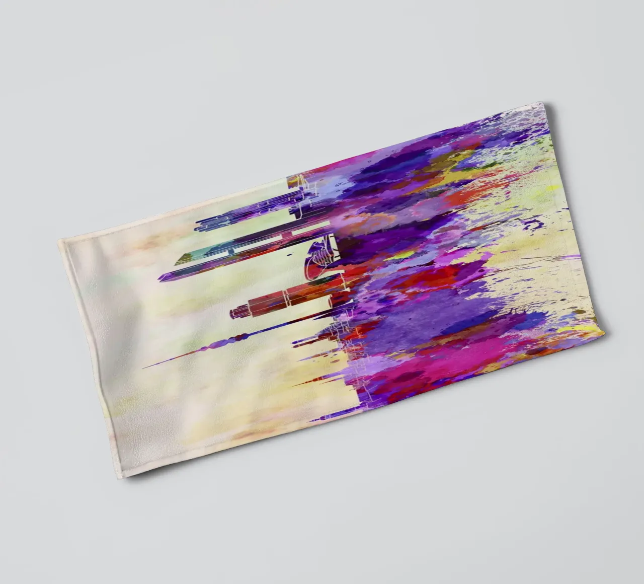Lo skyline di Monaco asciugamano da bagno da 🎁 NOBELART