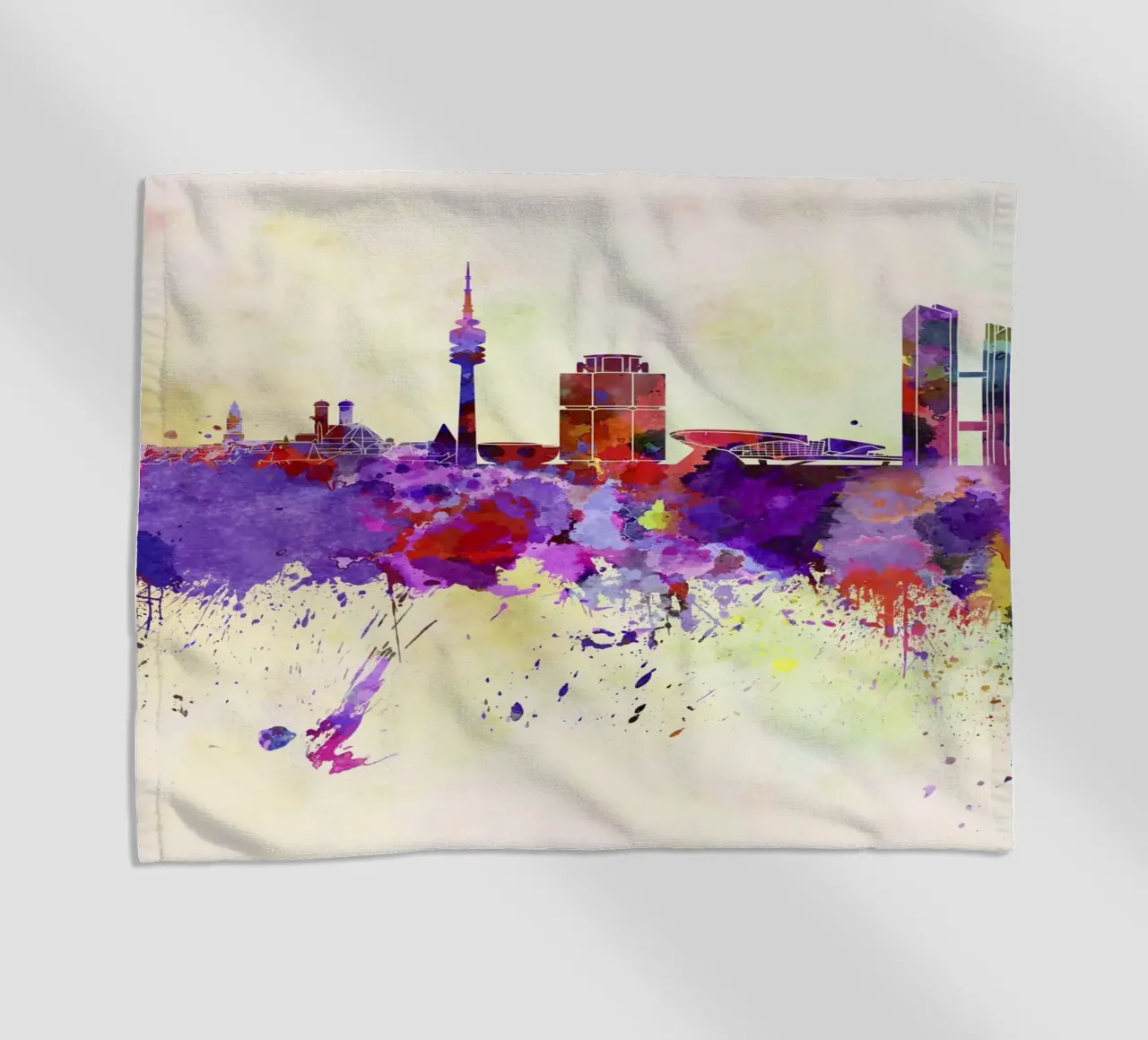 Lo skyline di Monaco telo mare da 🎁 NOBELART