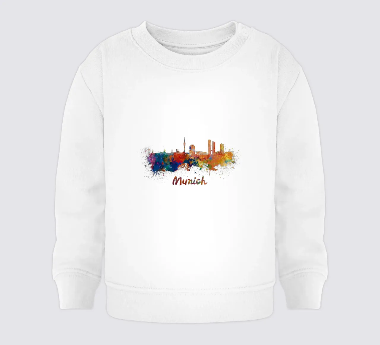 Lo skyline di Monaco felpa neonato da 🎁 NOBELART