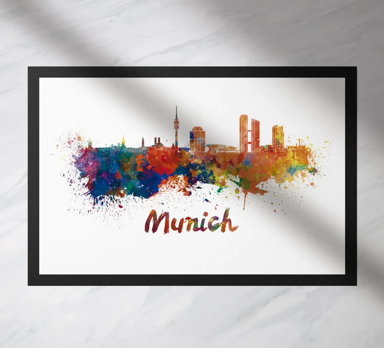 Lo skyline di Monaco zerbino da 🎁 NOBELART