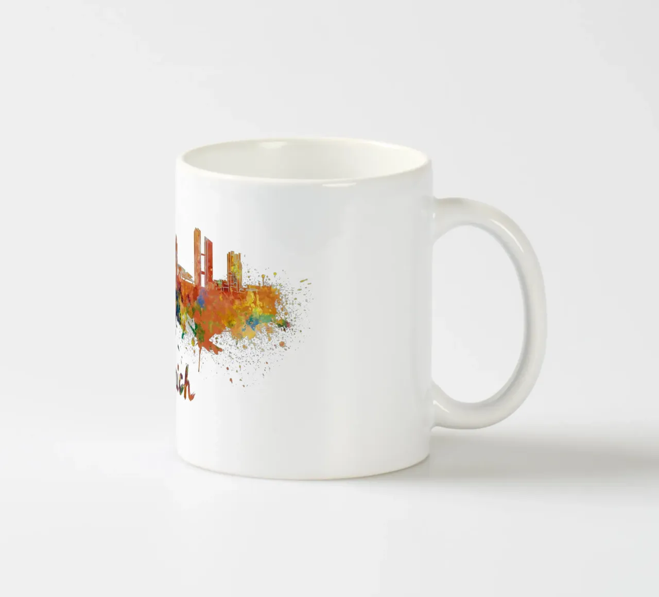 Lo skyline di Monaco tazza in ceramica da 🎁 NOBELART