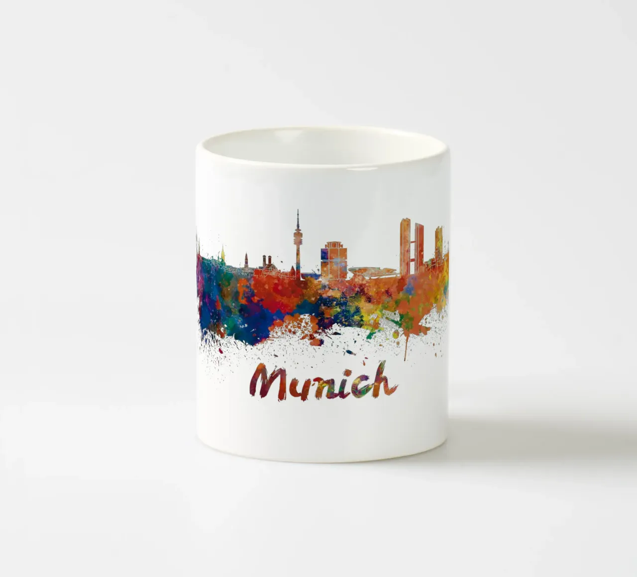 Lo skyline di Monaco tazza in ceramica da 🎁 NOBELART