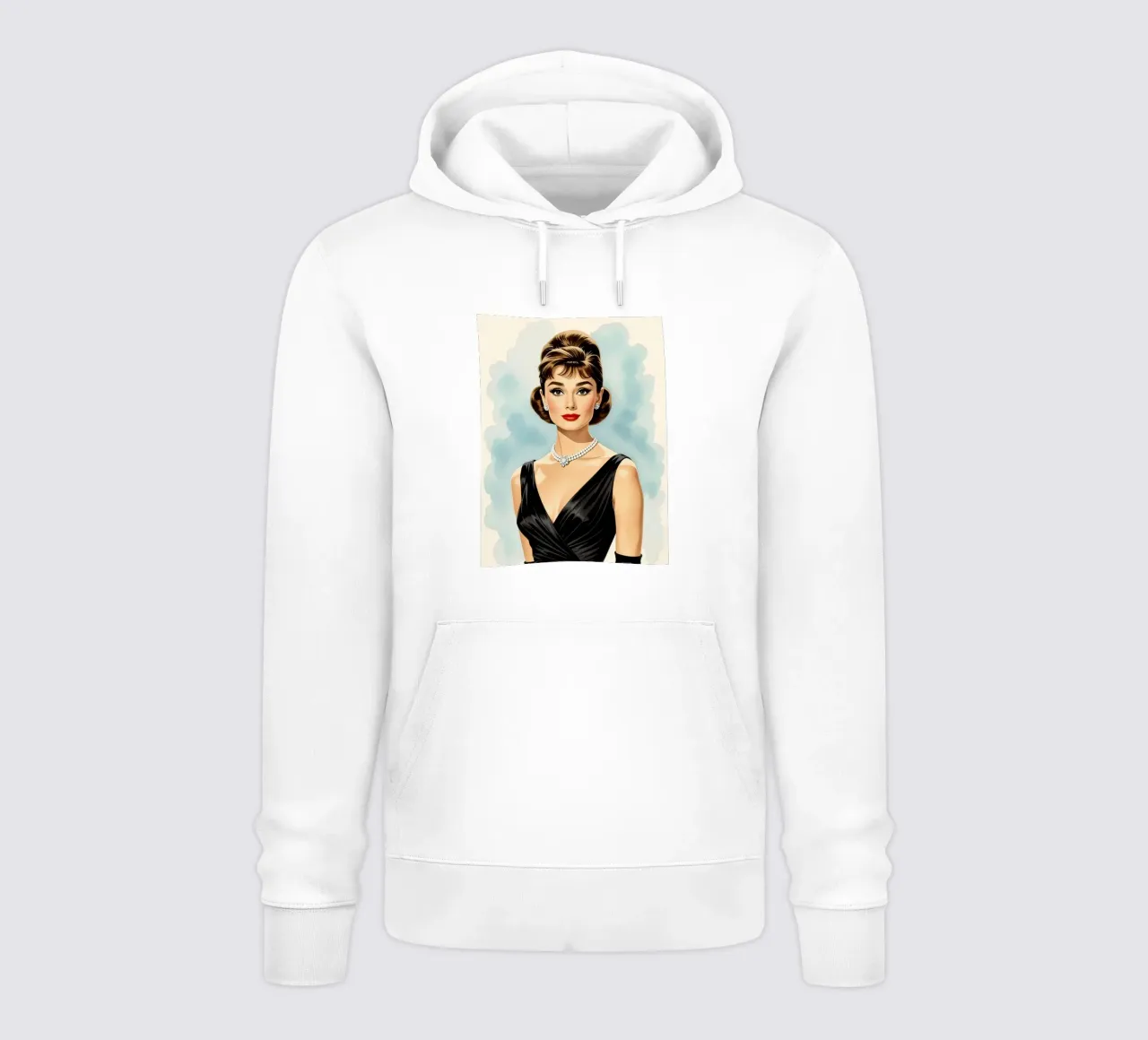 Audrey Hepburn felpa con cappuccio da 🎁 NOBELART