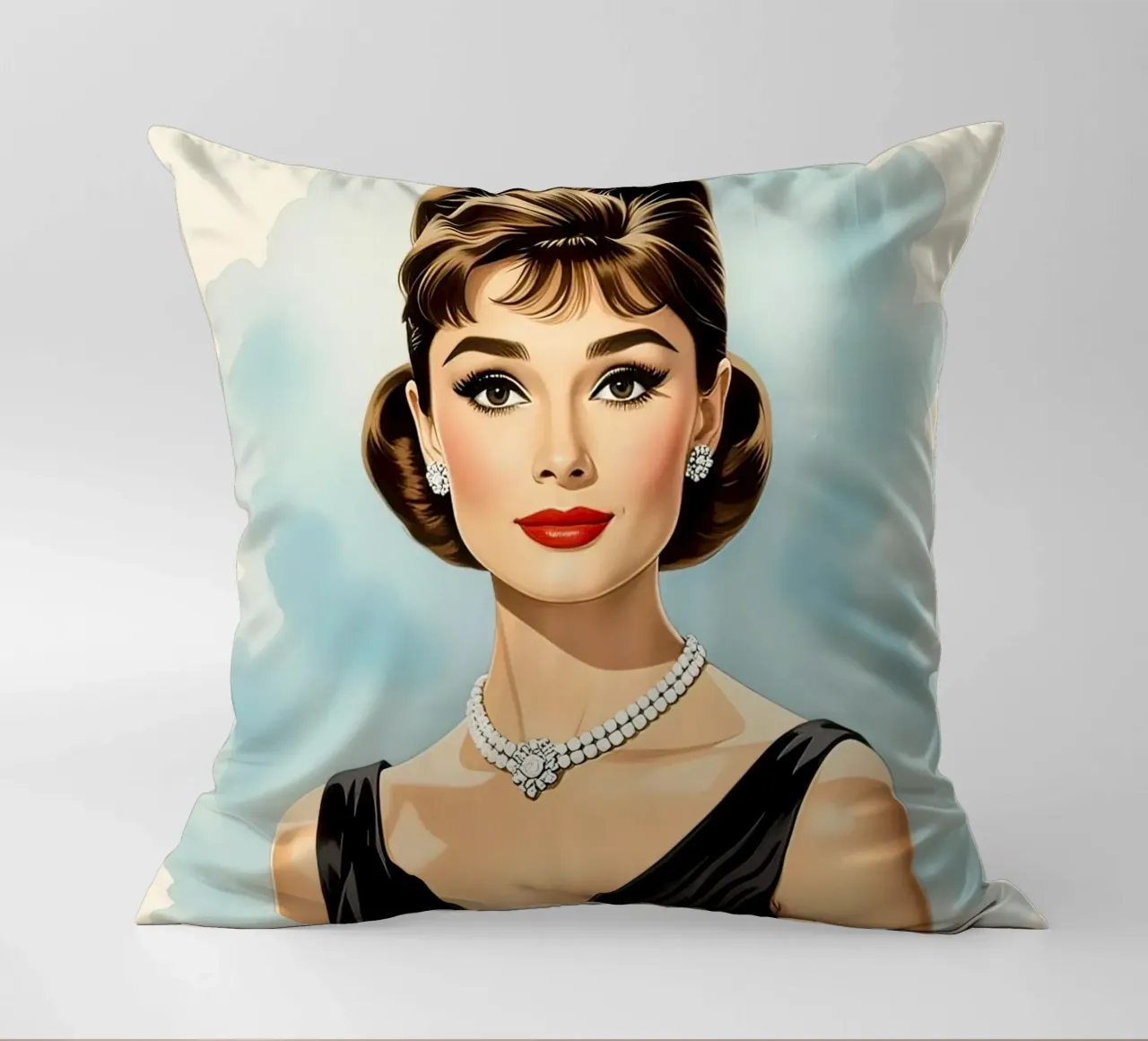 Audrey Hepburn cuscino da 🎁 NOBELART