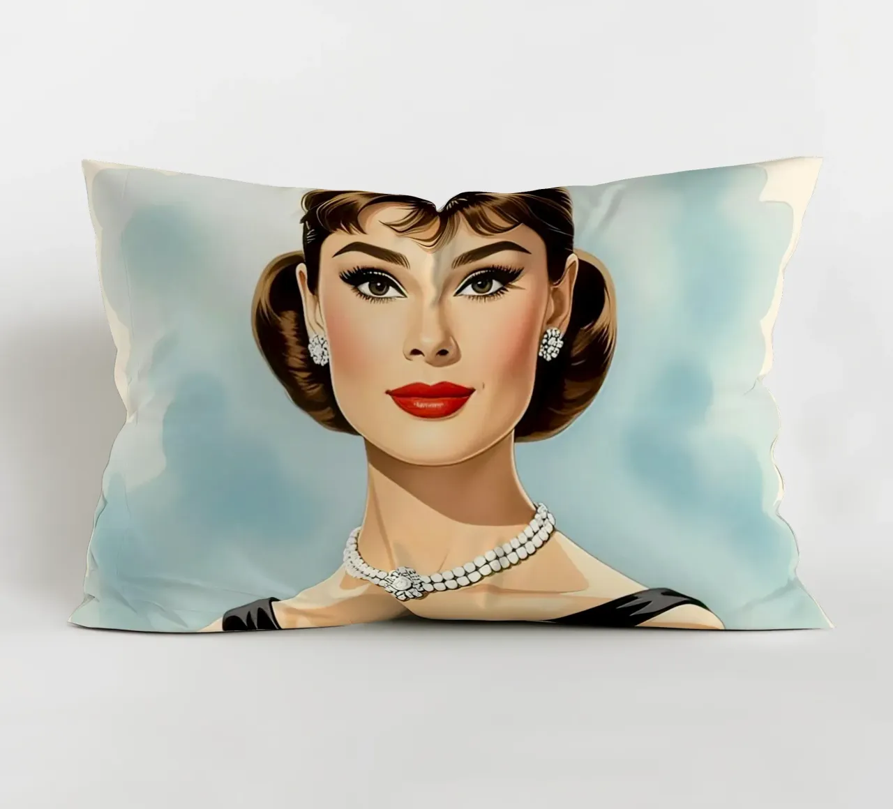 Audrey Hepburn cuscino da 🎁 NOBELART