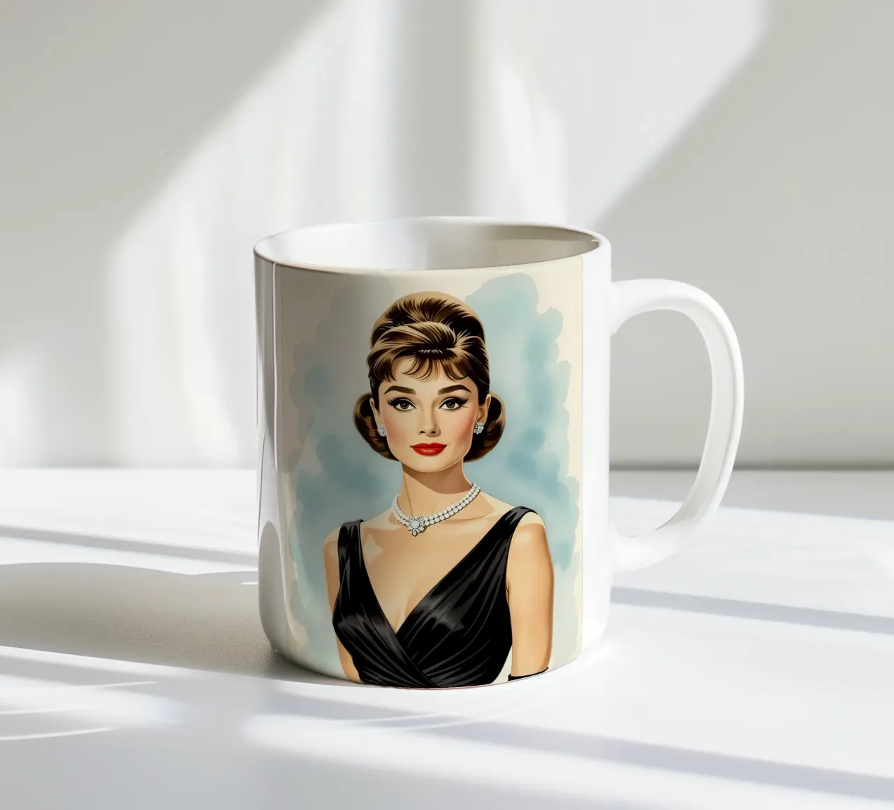 Audrey Hepburn tazza in ceramica da 🎁 NOBELART
