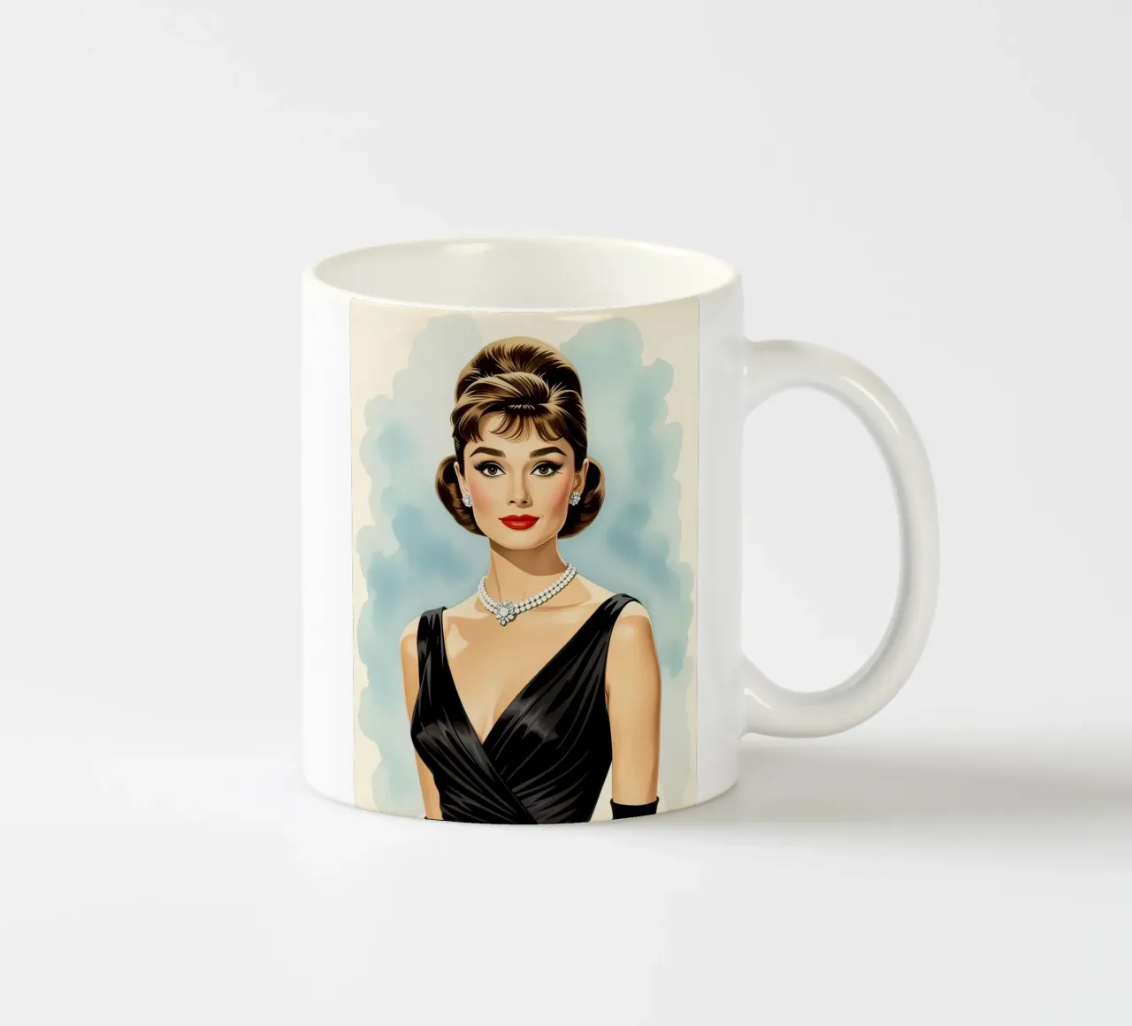 Audrey Hepburn tazza in ceramica da 🎁 NOBELART