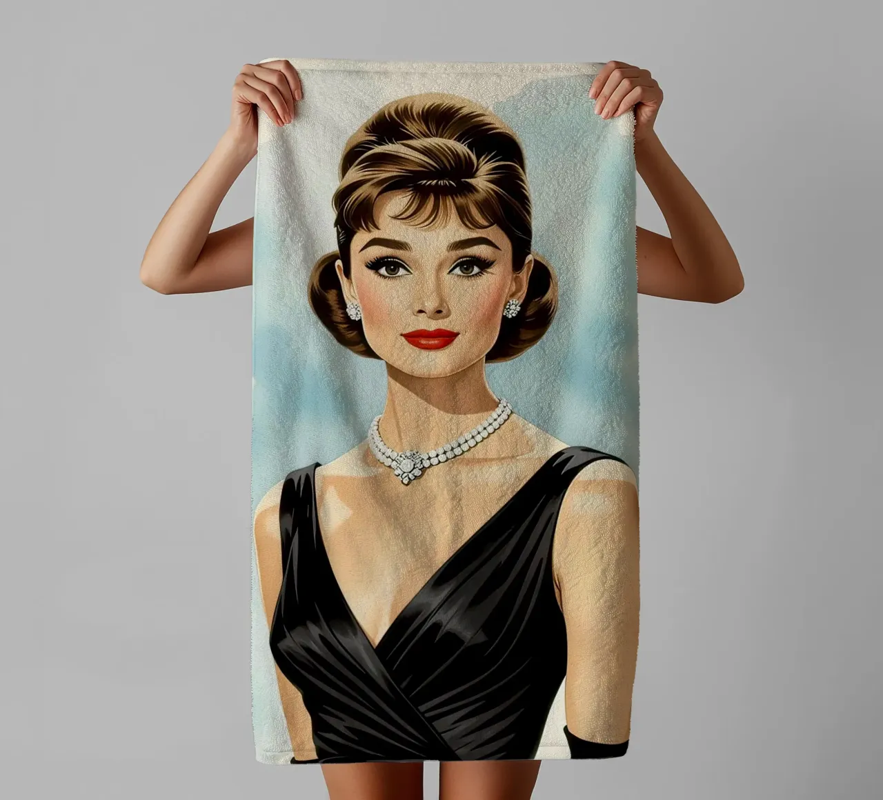 Audrey Hepburn asciugamano da bagno da 🎁 NOBELART