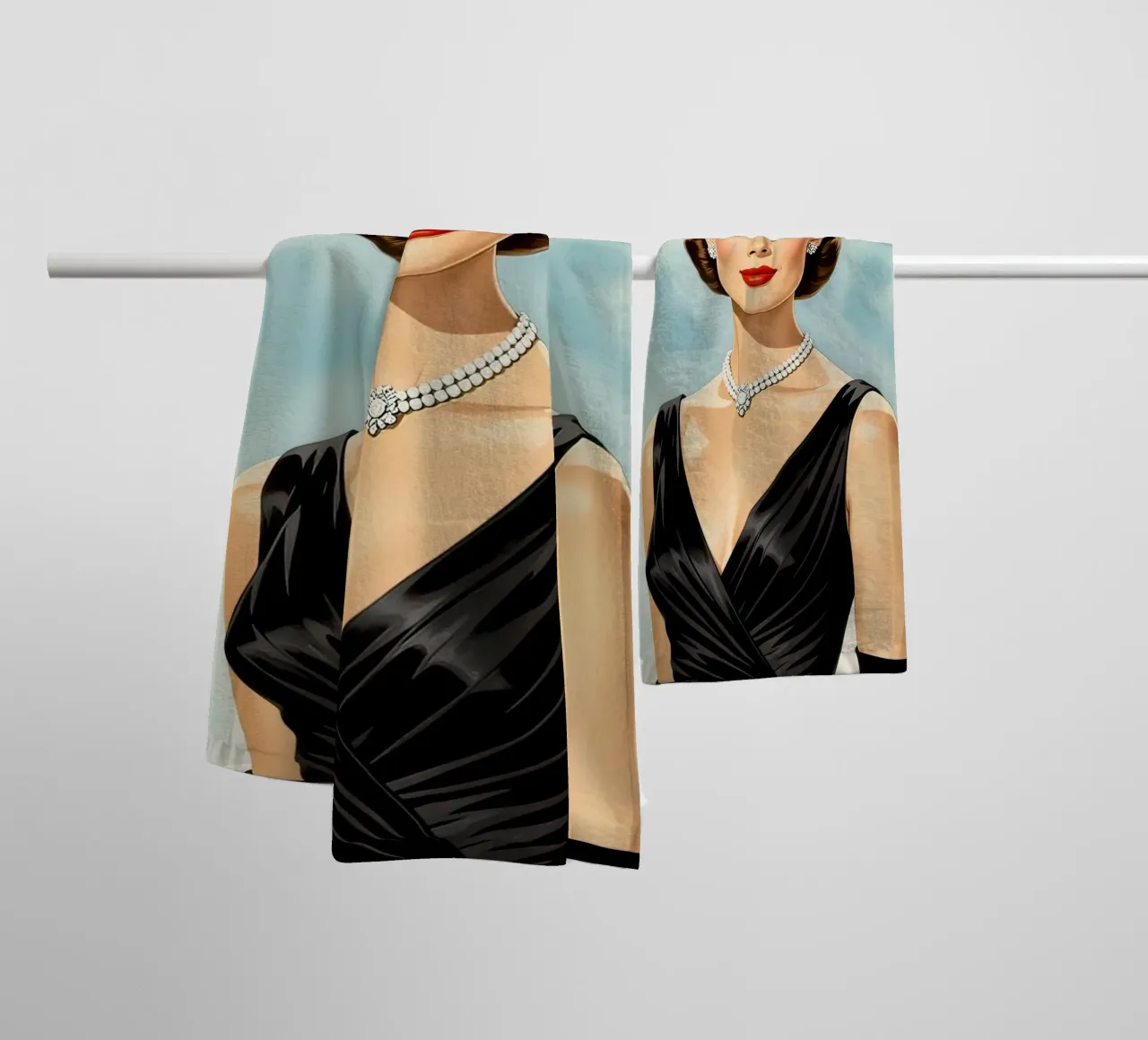 Audrey Hepburn asciugamano da bagno da 🎁 NOBELART