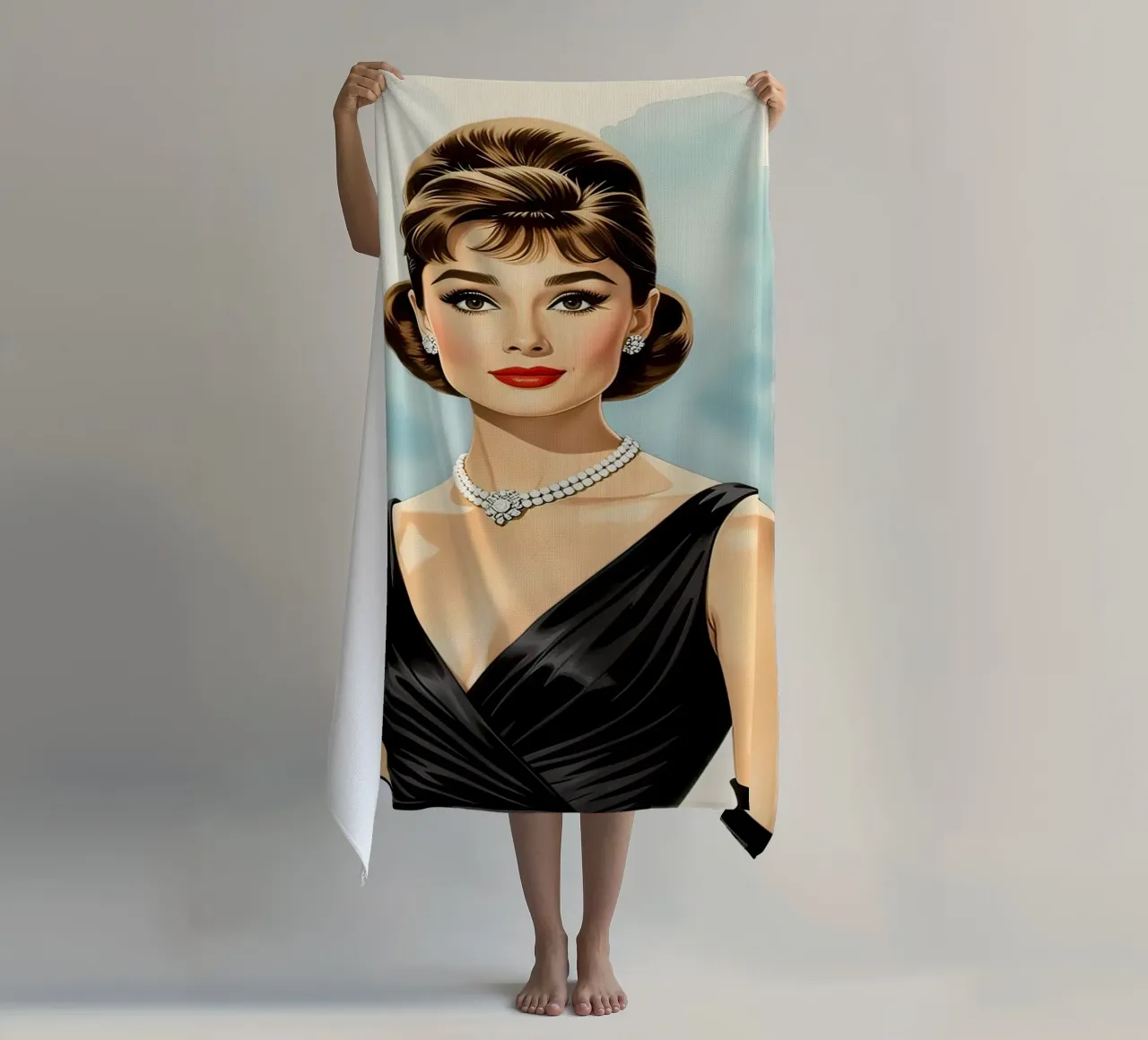 Audrey Hepburn telo mare da 🎁 NOBELART