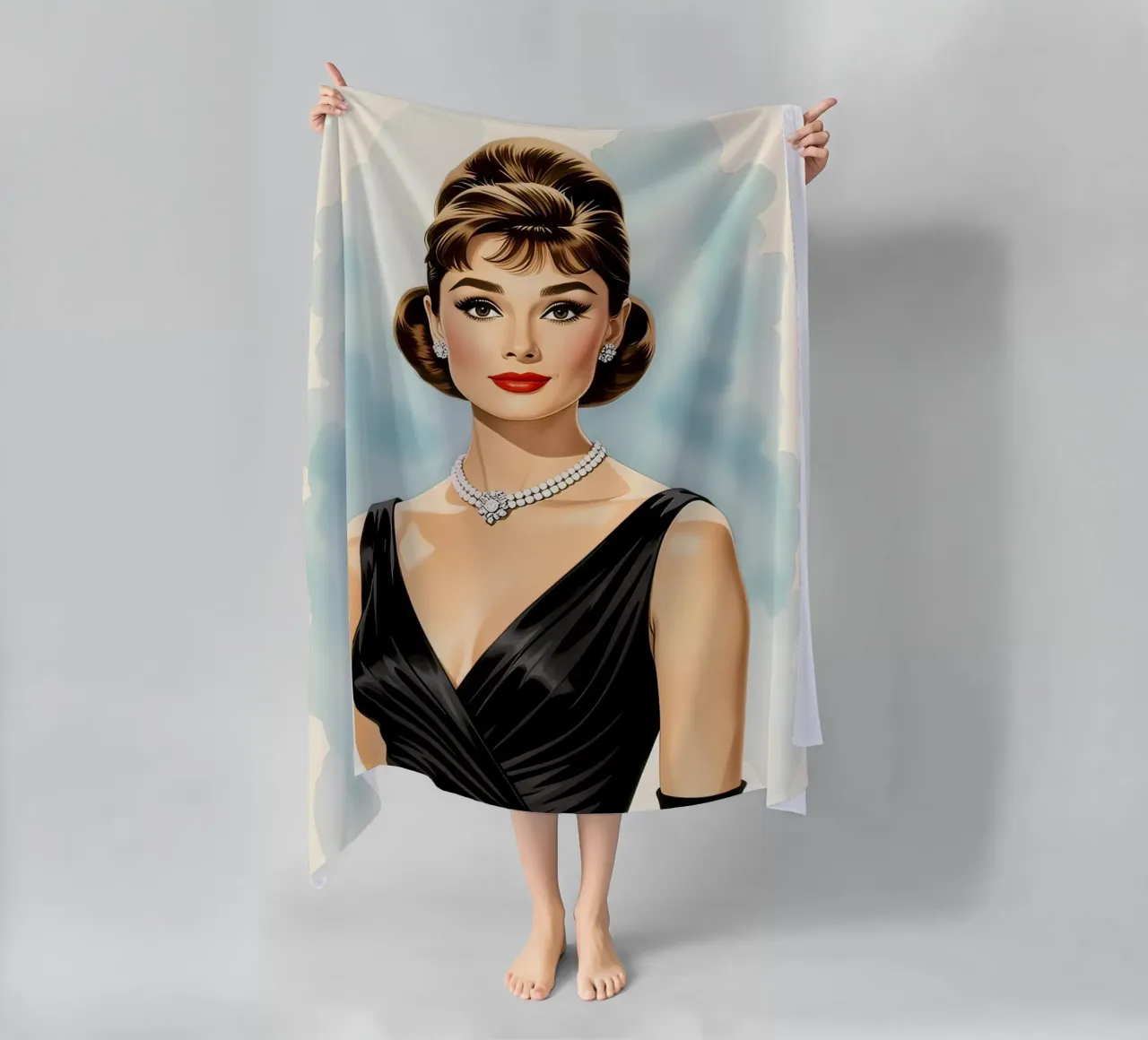 Audrey Hepburn telo mare da 🎁 NOBELART