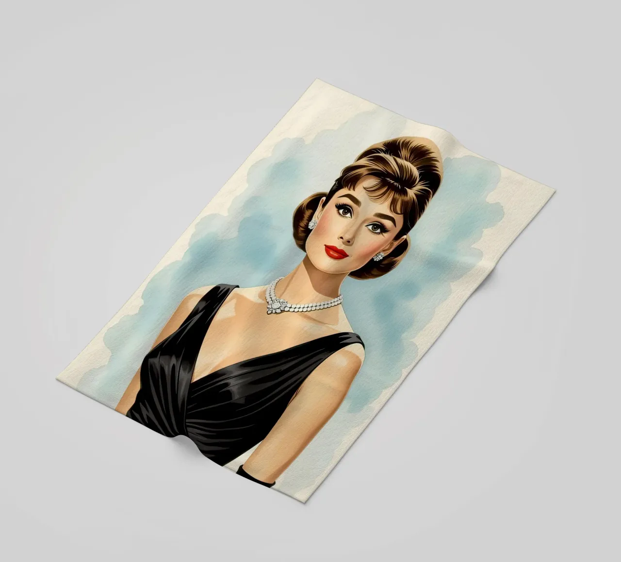 Audrey Hepburn telo mare da 🎁 NOBELART