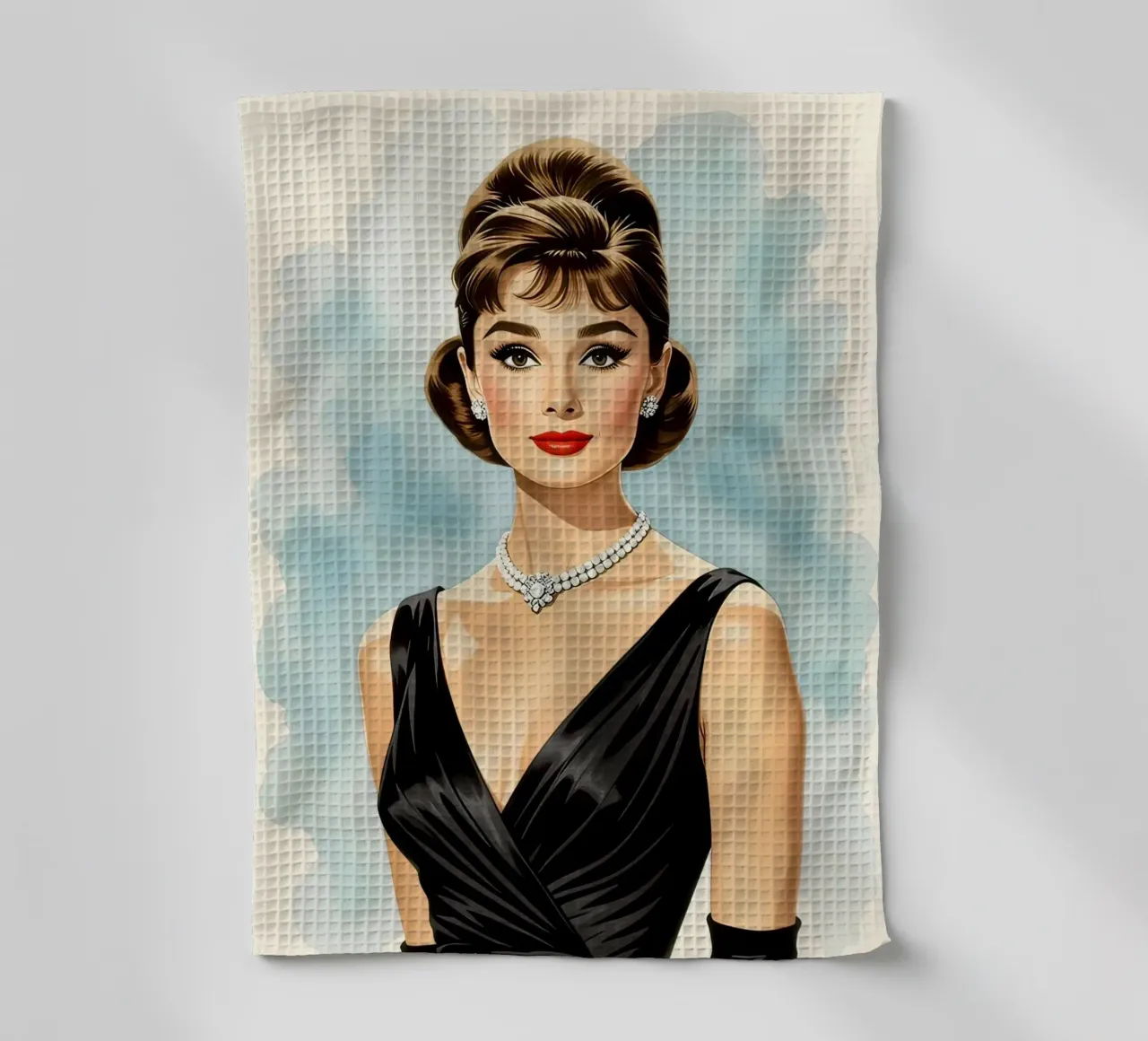 Audrey Hepburn canovaccio da cucina da 🎁 NOBELART