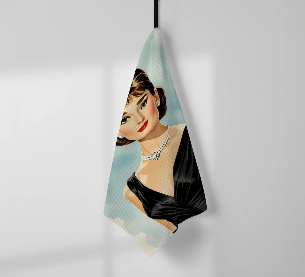 Audrey Hepburn canovaccio da cucina da 🎁 NOBELART