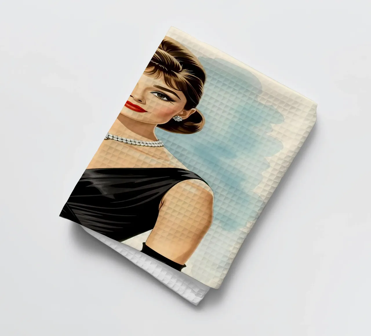 Audrey Hepburn canovaccio da cucina da 🎁 NOBELART