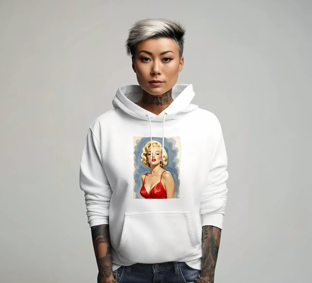 Marilyn Monroe felpa con cappuccio da 🎁 NOBELART