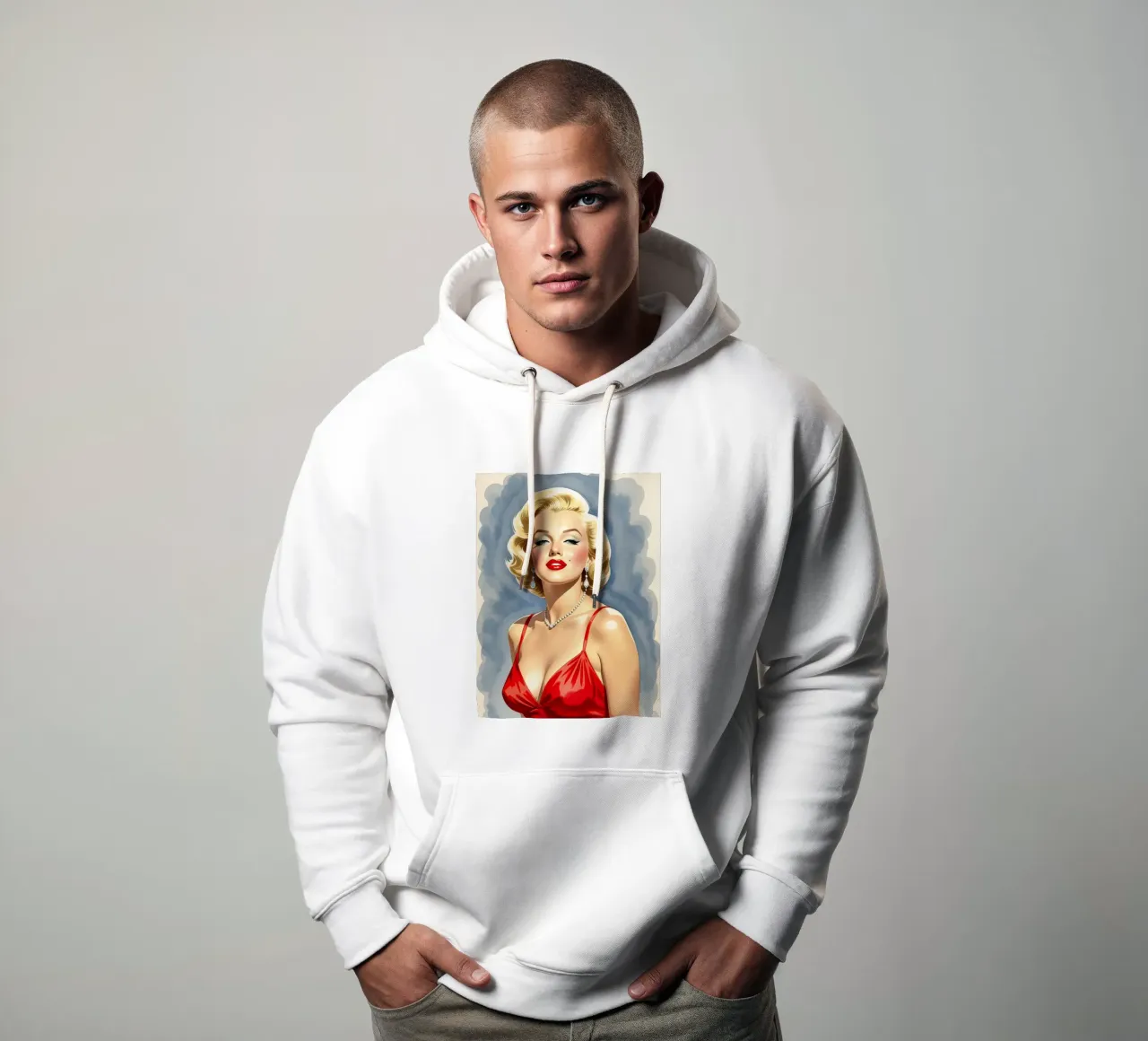 Marilyn Monroe felpa con cappuccio da 🎁 NOBELART