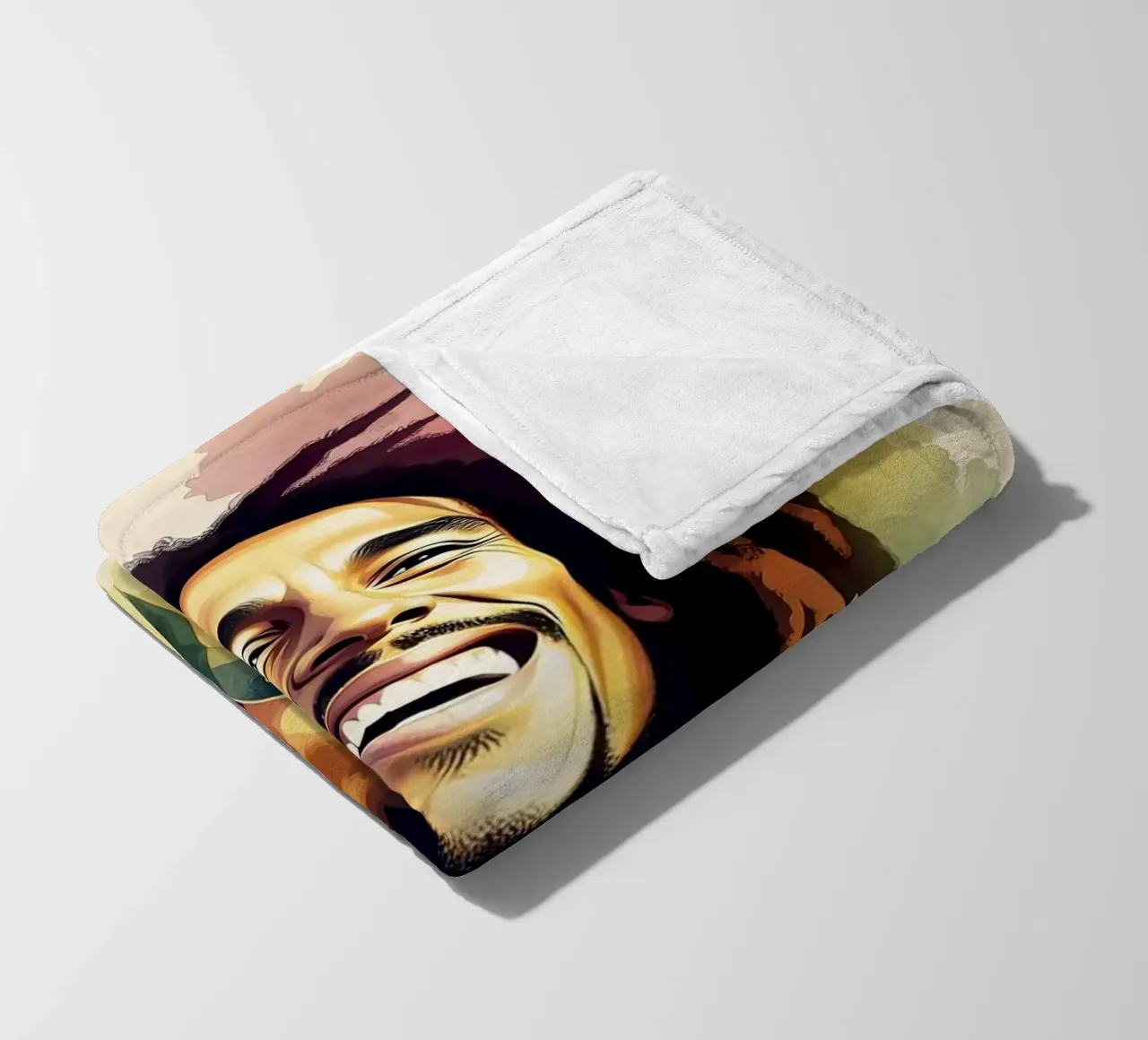 Bob Marley in acquerello coperta in pile da 🎁 NOBELART