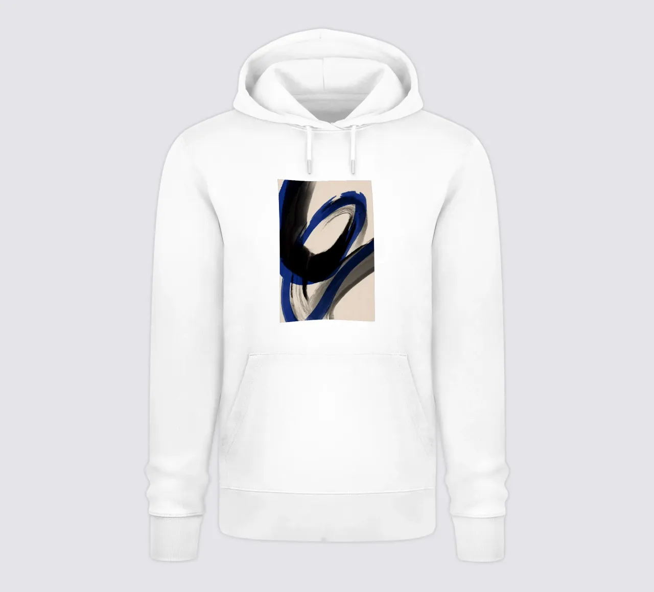 Black And Blue No 2 felpa con cappuccio da treechild