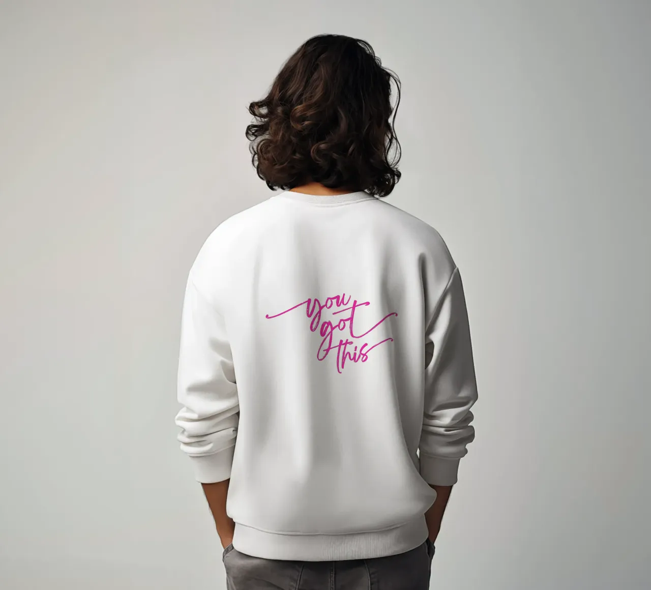You Got This - Tipografia motivazionale preppy script felpa da Dominique Vari Words