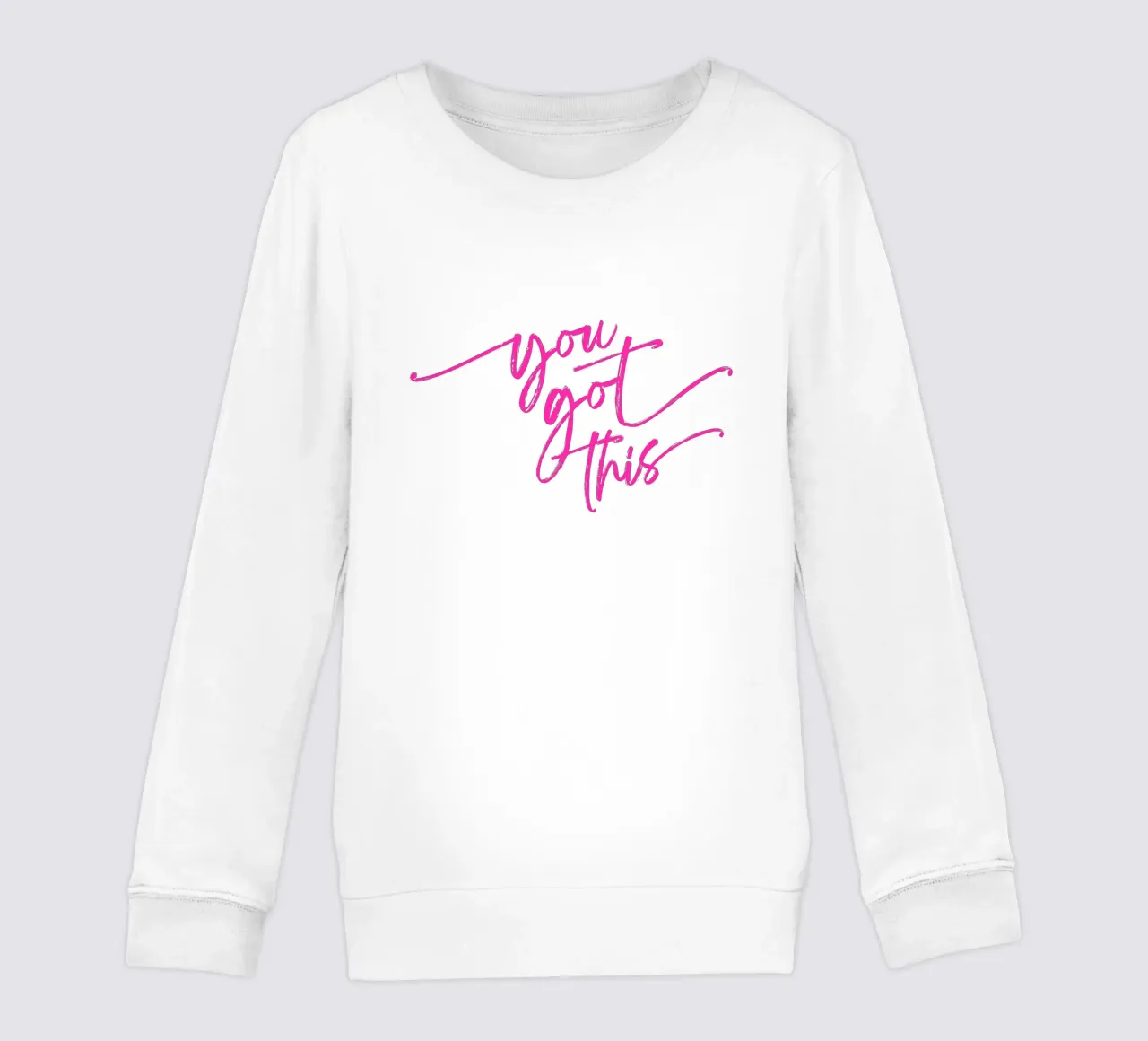 You Got This - Tipografia motivazionale preppy script felpa bambino da Dominique Vari Words