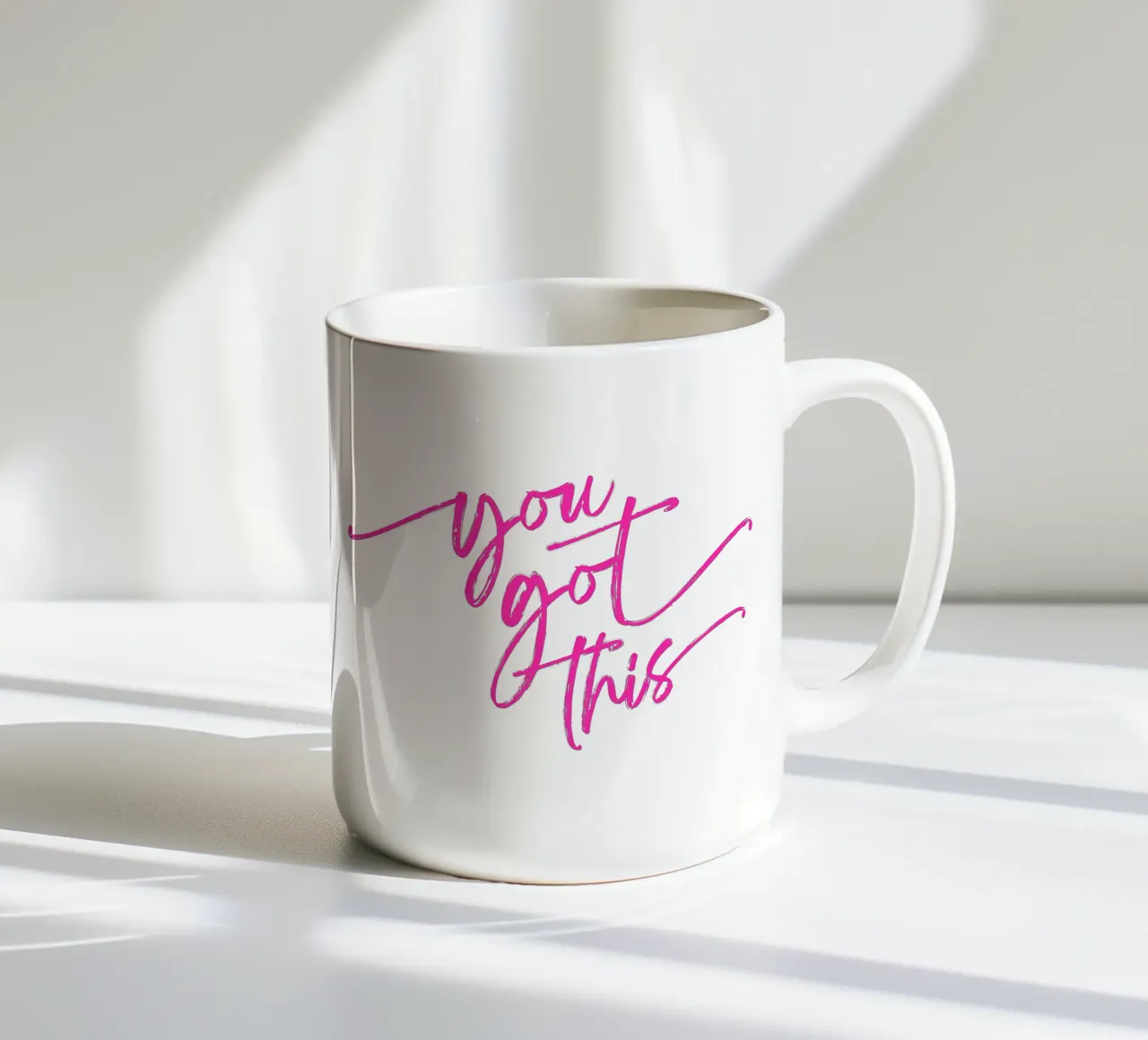You Got This - Tipografia motivazionale preppy script tazza in ceramica da Dominique Vari Words