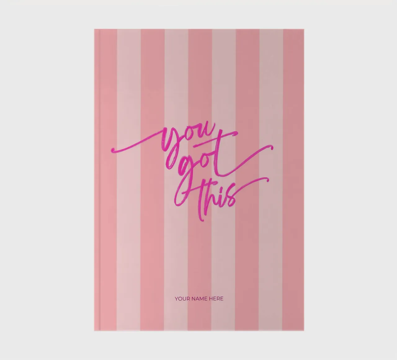 You Got This • Motivational Preppy Script Typography notebook by Dominique Vari Words