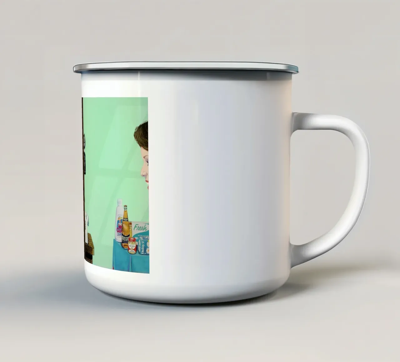glow enamel mug by Doug Smock